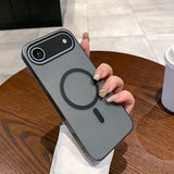 Slim Matte Clear PC Translucent Magnetic Magsafe Case for iPhone