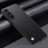Luxury PU Leather Matte Silicone Phone Case For Samsung