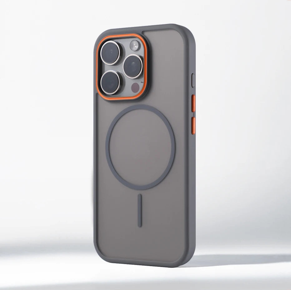 Luxury Matte Translucent Magnetic Case For iPhone