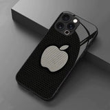Honeycomb Apple Pattern Electroplated Case for iPhone