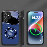 Eagle Head Magnetic Glass Phone Case For Samsung