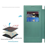 Luxury Transparent Flip Leather Wallet Magnetic Case For Samsung