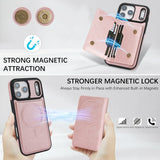 2 in 1 Magnetic Leather Holder Slots Phone Case for iphone