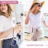 Leather Crossbody RFID‑Blocking Card Slots Wallet Case for Samsung Z Flip