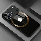 Apple Circle Pattern Black Case for iPhone