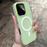 2 IN 1 Jelly Candy Color Magnetic Phone Case For iPhone