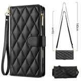 Leather Crossbody Card Wallet Case for Samsung