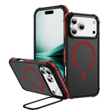 Skin-friendly Shockproof Magnetic Charge Lens Bracket Case For iPhone