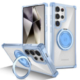 Ring Holder Magnetic Clear Case For Samsung