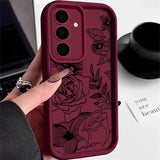 Rose Flower Soft Phone Case For Samsung