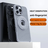 Magnetic Hidden Holder Heat Dissipation Phone Case for IPhone
