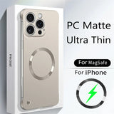 Magsafe Thin Matte  Frameless Magnetic Wireless Charging Case for iPhone