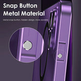 Aluminum Metal Frame Magnetic Case For iPhone