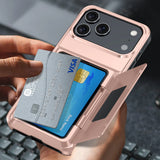 Card Holder Shockproof Case For iPhone