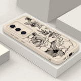 Rose Flower Soft Phone Case For Samsung