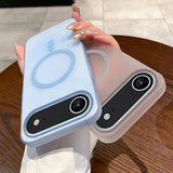 Slim Matte Clear PC Translucent Magnetic Magsafe Case for iPhone