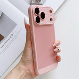 Grid Shell Electroplated Cooling Dissipation Shockproof Case for iPhone