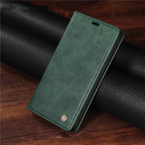 Leather Flip Wallet Case For iPhone