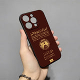 Map Flag Passport Shockproof Silicone Phone Case For iPhone