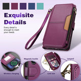 Leather Card Slot Magnetic Flip Wallet Case for Samsung