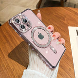 New Glitter Diamond Magnetic Case For iPhone