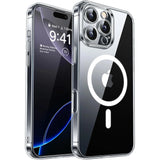 Luxury Transparent Candy Color Matte Magnetic Case For iPhone