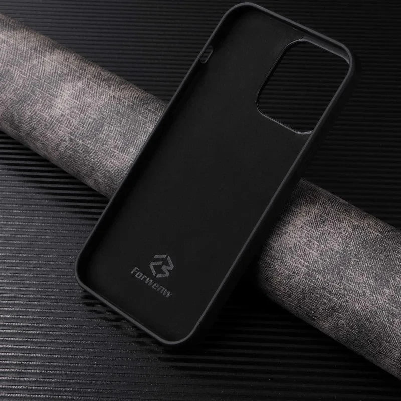 Retro Busines Wallet PU Leather Card Holder Phone Case for iPhone