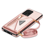 Leather Crossbody Wallet Case for Samsung