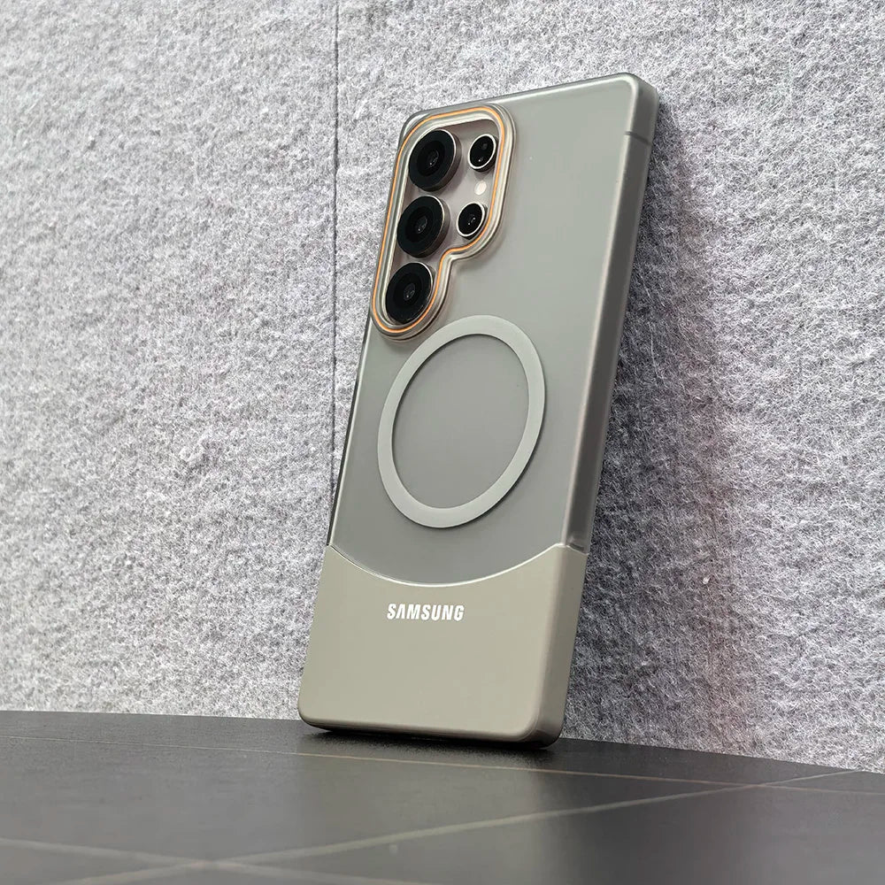 2 IN 1 Splicing Matte Magnetic Case For Samsung