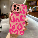 Leopard Print Lens Protection Phone Case For IPhone