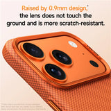 Luxury Plaid Texture Metal Lens Case for iPhone