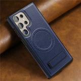 Luxury Leather Magnetic Fold Stand Holder Case For Samsung