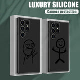 Funny Little Figure Cute Man Phone Case For Samsung