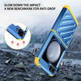 Electroplated Telescopic Hinge Shockproof Silicone Case for Samsung