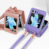 Stylish Crossbody Wallet Case With Card Slots for Samsung Z Flip