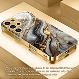 Rock Texture Electroplated tempered glass phone case for Samsung