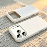 Premium Solid Color Liquid Silicone Shockproof Case for iPhone