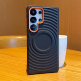 Magnetic Ripple Pattern Leather Case For Samsung