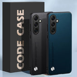 Luxury PU Leather Matte Silicone Phone Case For Samsung