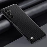 Luxury PU Leather Matte Silicone Phone Case For Samsung