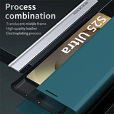 Luxury Stand Book Magnetic Flip Case For Samsung