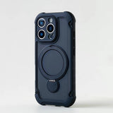 Magnetic Airbag Shockproof Matte Stand Phone Case for iPhone