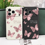 Butterflies Liquid Silicone Case for iPhone