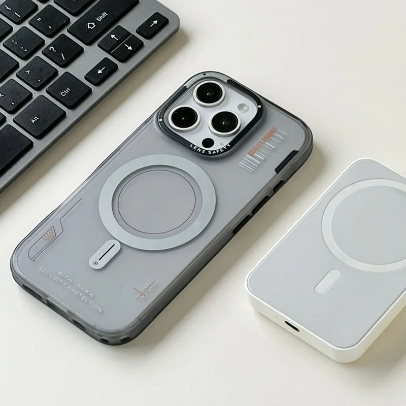 Skin Touch Bar Code Matte Magnetic Phone Case For iPhone