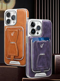 Wallet Stand Leather Phone Case For iPhone