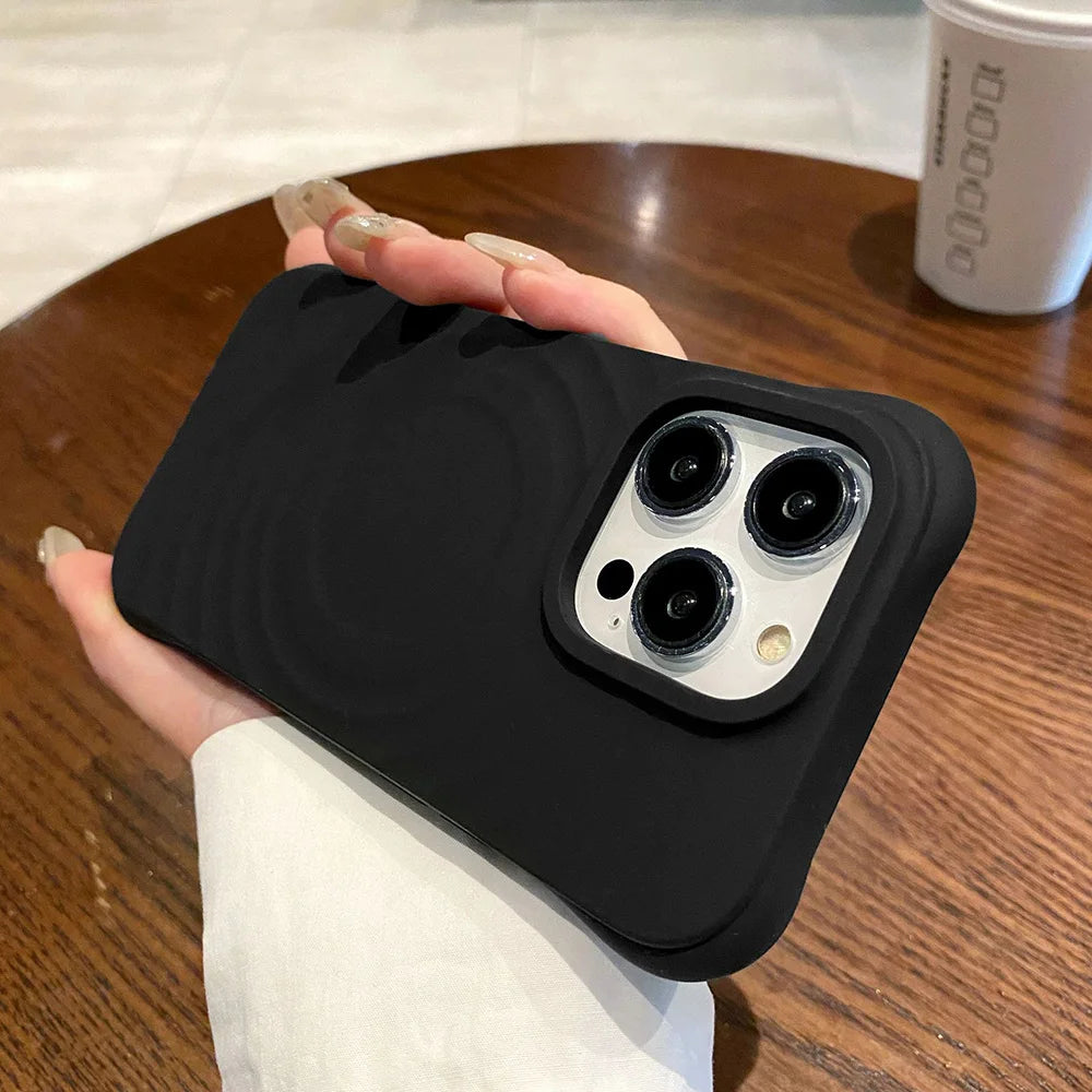 Magnetic Wireless Charging Silicone For Magsafe  Case for iPhone