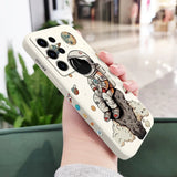 Saturn Cute Astronaut Phone Case For Samsung Galaxy