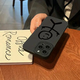 Cute Matchman Matte Silicone Phone Case for iPhone