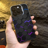 Fashion Honeycomb Building Block IMD Phone Case For iPhone