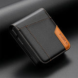 Leather Wallet Phone Case for Samsung Z Flip